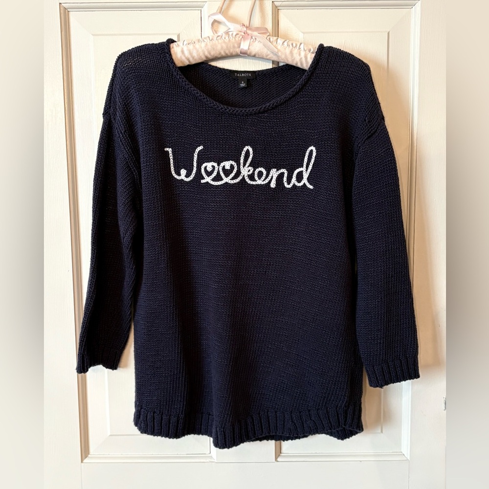 Navy Blue Women's Sweater by Talbots